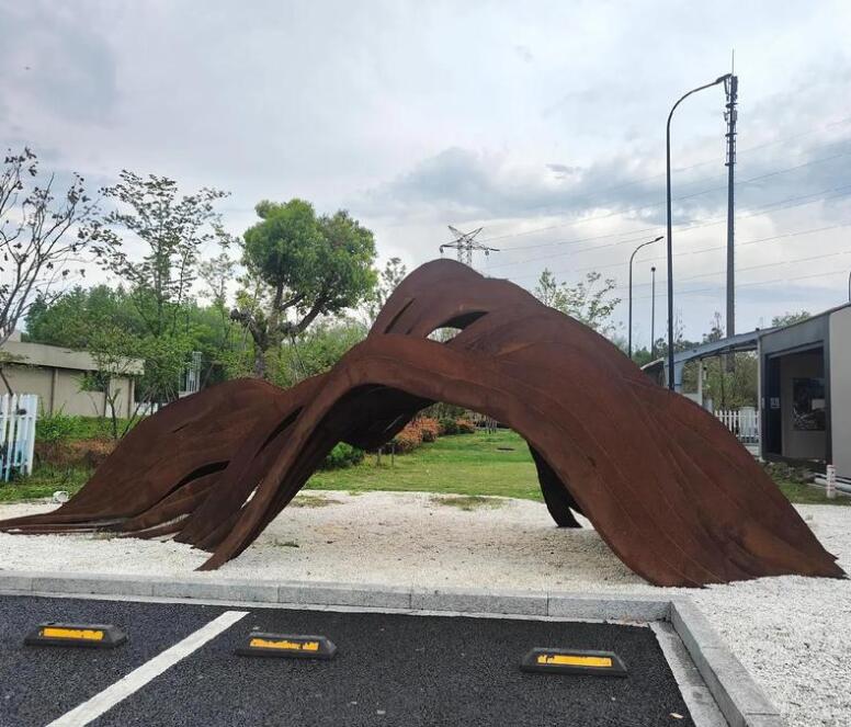 乌烈镇耐候钢板造型